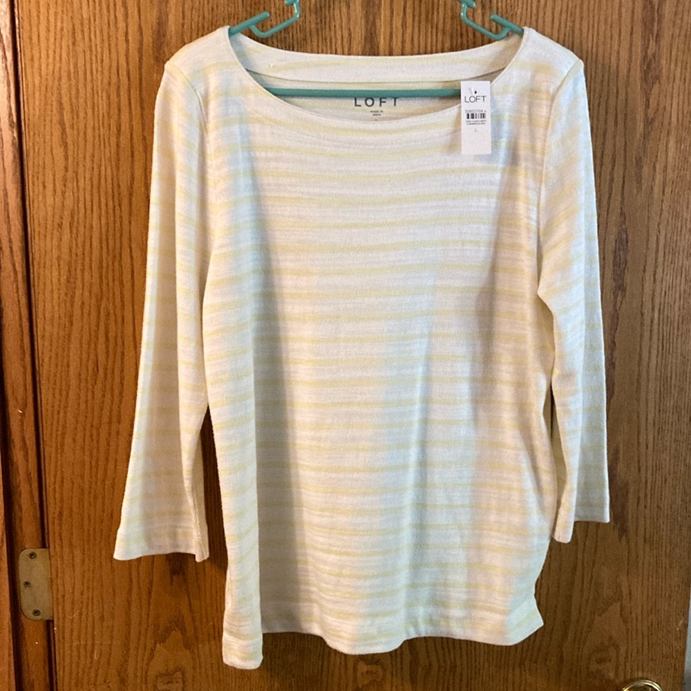 NWOT Loft striped top